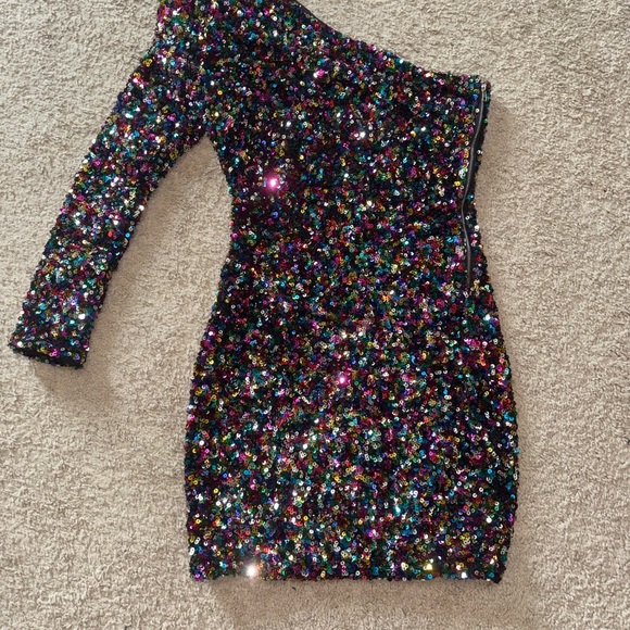 Dresses & Skirts - Sequin One-Shoulder Dress